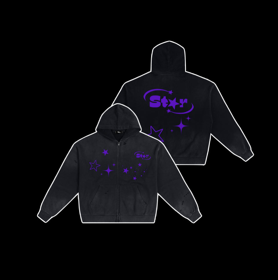 𝗙𝗮𝗱𝗲𝗱 𝗽𝘂𝗿𝗽𝗹𝗲 𝘀𝘁𝗮𝗿 𝘇𝗶𝗽 𝘂𝗽